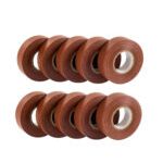 PVC Insulation Tape - Brown 19mm x 20M Pack of 10 Rolls