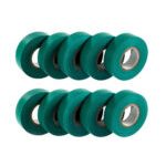 PVC Insulation Tape - Green 19mm x 20M Pack of 10 Rolls