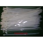 CABLE TIES 4.8mm x 200mm (WHITE) (Pack quantity 100)