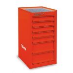 Beta C38L 7 Drawer Side Cabinet In Red