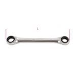 Beta 195 Metric Double Ended Ratcheting Ring Spanner Wrench 8x10mm