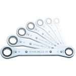 Stahlwille 25 Metric 7 Piece Ratchet Ring Spanner Set 7-19mm