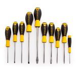 Stanley STHT0-60211 10 Piece Slotted / Pozi / Phillips Essential Screwdriver Set