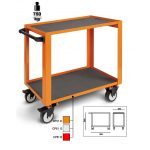 Beta CP51 2-Level Mobile Workshop Tool Trolley Orange