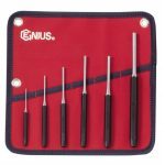 Genius Tools PC-566MP 6 Piece Professional Pin Punch Set