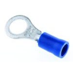 ELECTRICAL TERMINALS (CRIMPS) 5.3mm RING - BLUE (Qty.100)