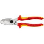 Knipex 95 16 200 VDE Insulated Wire Twin Cutting Edge Cable Shears Pliers 200mm