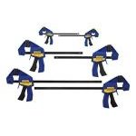 Irwin Quick-Grip One-Handed Mini Bar Clamp 6 Pack, 2 of each 4",  6", & 12",