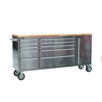 Sealey AP7210SS 10 Drawer &amp; Cupboard Mobile Tool Cabinet - Stainless Steel