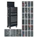 Sealey SPTCOMBO2 14 Drawer Tool Chest Combination With 1179 Piece Tool Kit - Black