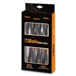 Beta 1203E/D10N Evox 10 Piece Slotted & Phillips Screwdriver Set Including Stubby