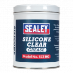 Sealey SCS102 Silicone Clear Grease 500g Tin Oil / Lubricant