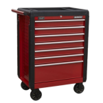 Sealey AP3407 Rollcab 7 Drawer with Ball Bearing Slides - Red