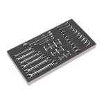 Siegen by Sealey S01125 Tool Tray with Specialised Spanner Set 30pc - Metric