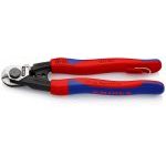 Knipex 95 62 190 T Wire Rope / Bowden Cable Cutter Multi-Component Grip Tethered 190mm
