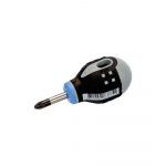 Bahco BE-8801 ERGO™ Pozi Screwdriver with Stubby Rubber Grip - PZ1 x 25mm