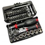 Facom R2NANO100Y 1/4" Drive Super Compact Metric Socket & Bit Set in Limited Edition 100 Year Anniversary Black Case