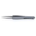 Knipex 92 21 14 ESD Precision ESD Stainless Steel Tweezers With Rubber Handles 130mm