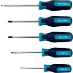 Eclipse ESD5PS 5 Piece Slotted, Phillips & Pozi Screwdriver Set