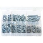 Assorted Machine Screws with Nuts &amp; Washers, Pan Head, Slotted - Metric