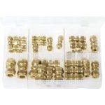 Assorted Tube Couplings Brass - Metric