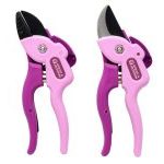 Spear &amp; Jackson CUTTINGSET15 Bypass and Anvil Secateurs Twin Set - Pink
