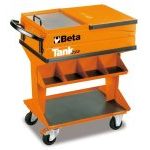 Beta C25 Tank Tool Trolley Rolling Cart with Shelf