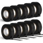 PVC Insulation Tape - Black 19mm x 20M Pack of 10 Rolls