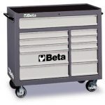 Beta C38 11 Drawer XL Mobile Roller Cabinet - Grey