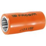 Facom J.12AVSE 1000V VDE Insulated 3/8" Drive Metric Bi Hexagon (12 Point) Socket 12mm