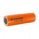 Facom S.14LAVSE 1000V VDE Insulated 1/2" Drive Deep Bi-Hexagon (12 Point) Socket 14mm