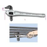 Beta 365 Heavy Duty Offset Pattern Light Alloy Pipe Wrench 450mm