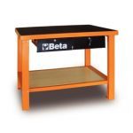 Beta C58M 1.25 Metre Metal Top Workbench - Orange