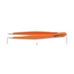 Beta 994PL PVC Coated Straight Large Knurled Point Spring Tweezers 150mm