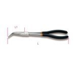 Beta 1009L/B Curved Extra Long Knurled Nose Pliers With PVC-Coated Handles 273mm