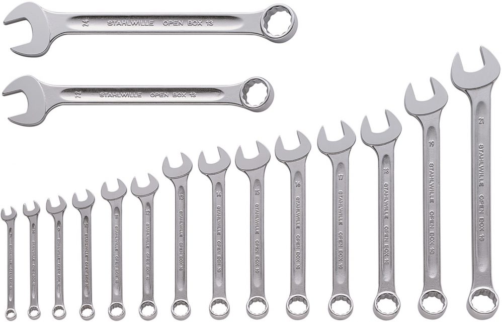 Stahlwille 13A/20 OPEN-BOX Combination Spanner Set, 20 Pieces by