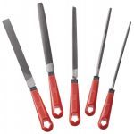 Facom LIM200EM.J5 5 Piece 2nd Cut File Set 200mm (8") long With fitted Handles