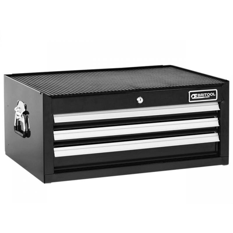 Britool E010243b 3 Drawer Mid Section Tool Box Chest Black