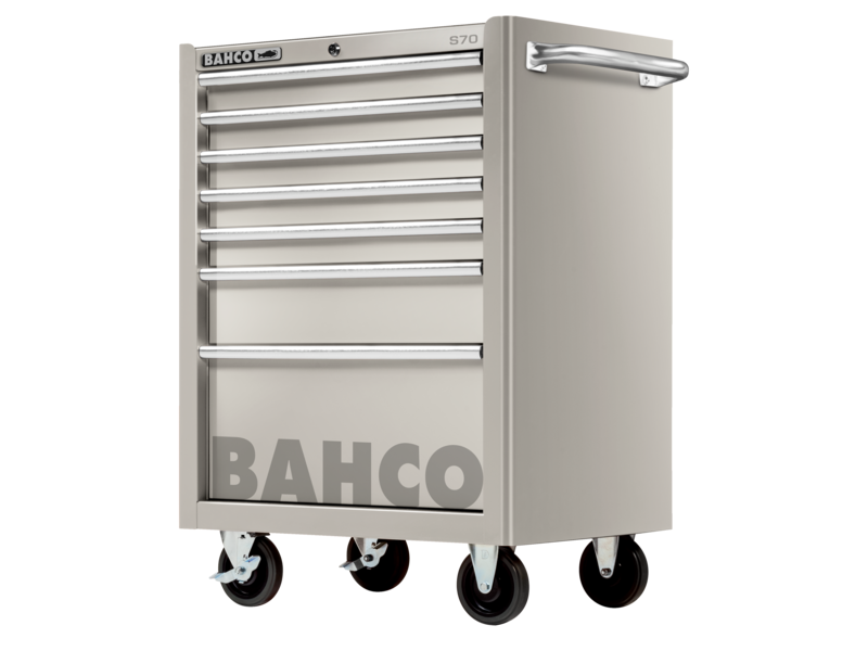 Bahco 1470k7ss S70 Classic 7 Drawer Stainless Steel Mobile Roller