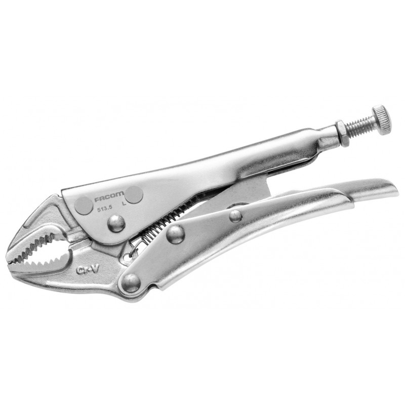 Facom 513A.7 Short Nose Simple Adjust Lock-Grip Plier- Jaw Capacity ...
