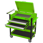 Sealey AP760MHV Heavy-Duty Mobile Tool &; Parts Trolley 2 Drawers &; Lockable Top - Green