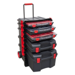 Sealey Tools AP860 Professional Tool Box Trolley with 5 Tool Storage Cases - Stack