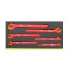 Stahlwille TCS 12160 VDE 6 Piece Insulated Single Open End Spanner Set in TCS Foam Inlay