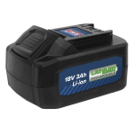 Sealey CP400BP Spare Power Tool Battery 18V 3Ah L-ion for CP400LI & CP440LIHV Wrenches