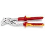 Knipex 86 06 250 VDE Insulated Lock Button Waterpump Slip Joint Pliers Wrench 250mm (52mm Capacity)