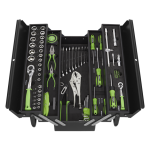 Siegen (Sealey Tools) S01216 86 Piece Tool Kit - Foam Trays in Cantilever Toolbox