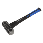Sealey SLHU041 4lb Unbreakable Club Lump Hammer - Long Handle with Rubber Grip