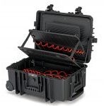 Knipex 00 21 37 LE "Robust45 Move" Empty Professional Fly Case Mobile Plastic Tool Box