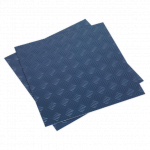 Sealey FT1B Vinyl Floor Tile with Peel & Stick Backing - Pack of 16 Tiles - Blue "Treadplate" design