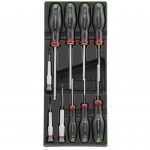 Facom MOD.AT6 10 Piece Protwist Security Torx and Micro-tech Torx Screwdriver Set in Module Tray